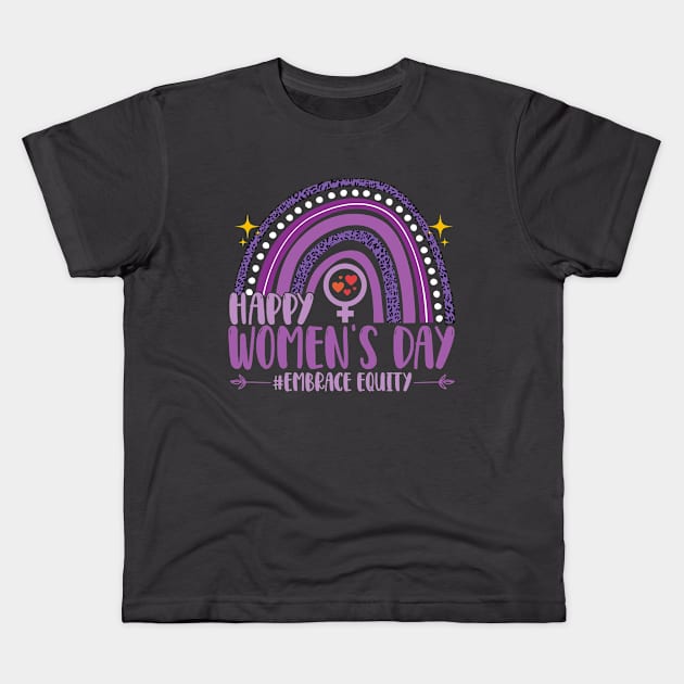 Happy Women's Day, International Women's Day Gifts Kids T-Shirt by Gtrx20